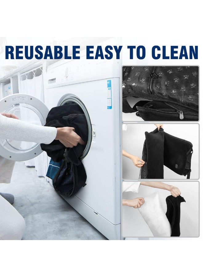 Dog Car Seat Pet Booster Seat Pet Travel Safety Car Seat,The Dog seat Made is Safe and Comfortable, and can be Disassembled for Easy Cleaning(Solid Black) - Image 5